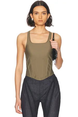 MUGLER Corset Tank Top in