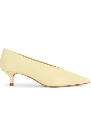 Le Monde Beryl Babouche Leather Kitten Heel in