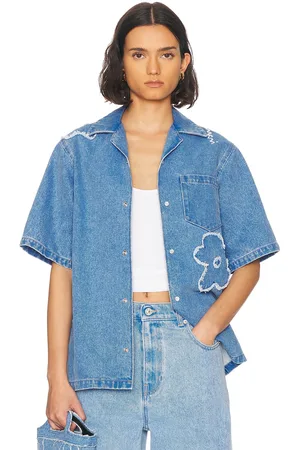 Marni Short Sleeve Button Up Top in