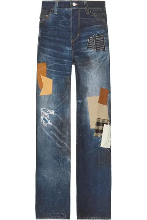 Andersson Bell Unisex Patchwork Printed Denim Trompe L`Oeil Jeans in