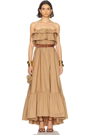 Saint Laurent Strapless Maxi Dress in