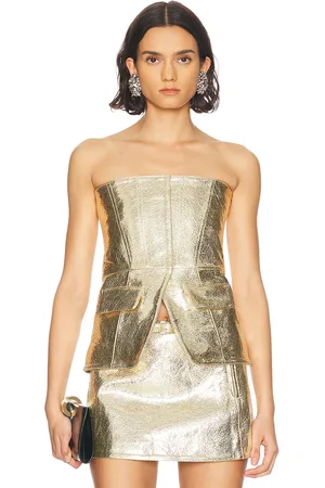 Retrofete Annie Leather Top in