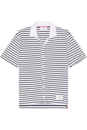 Thom Browne Short Sleeve Button Down Shirt in