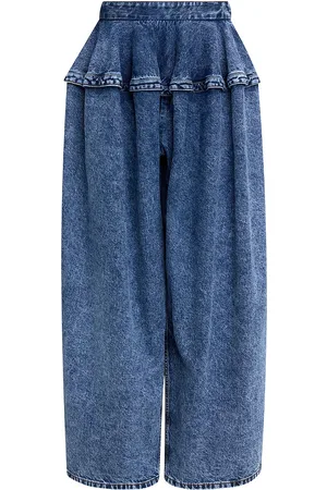 Alaïa Peplum Wide Leg in