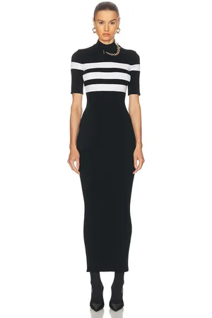 Jean Paul Gaultier Striped Long Dress in