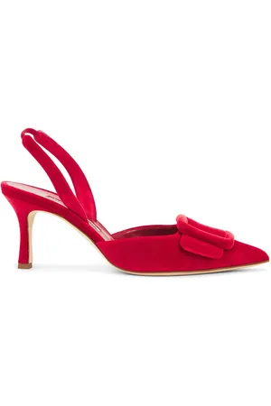Manolo Blahnik Maysli 70 Velvet Pump in