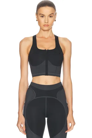 adidas Two-Tone Zipped Crop Top in
