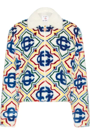 Casablanca Collared Faux Fur Jacket in