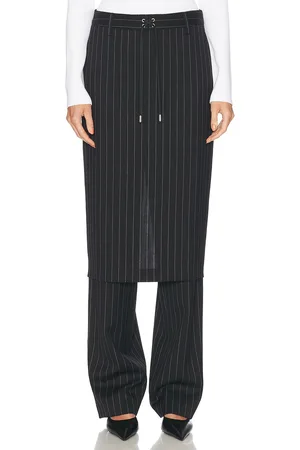 Jean Paul Gaultier Pinstripe Tailored Pant Skirt in