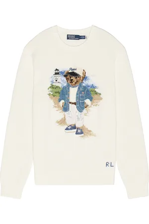 Ralph Lauren Heritage Icon Bear Crewneck Sweater in