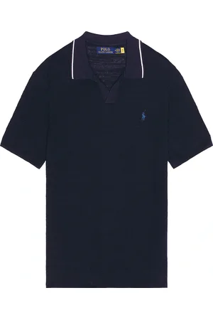 Ralph Lauren Short Sleeve Johnny Collar Sweater in