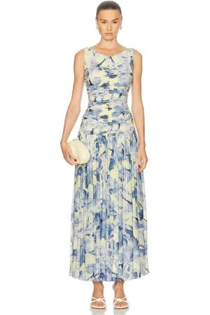Nicholas Melia Sleeveless High V Midi Dress in