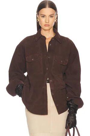 Helsa Suede Overshirt in