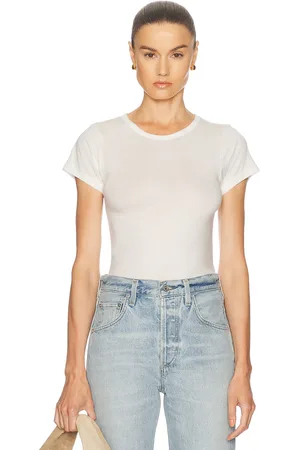 ÉTERNE Fitted Crewneck Short Sleeve Top in
