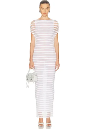 Jean Paul Gaultier Mariniere Striped Long Dress in