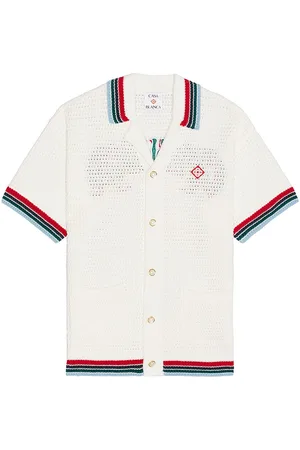 Casablanca Sporty Faux Crochet Shirt in
