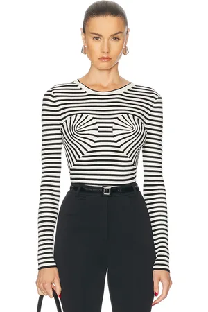 Marc Jacobs Seamed Up Knit Crewneck Tee in