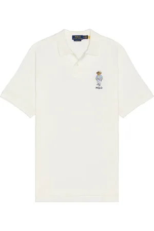 Ralph Lauren Short Sleeve Artisan Mesh Novelty Bear Polo in