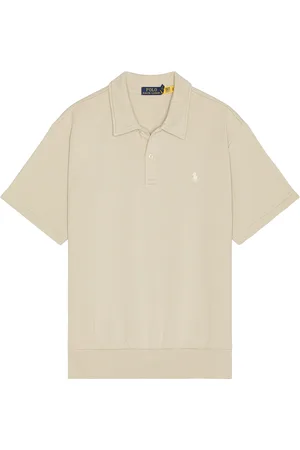 Ralph Lauren Short Sleeve Loopback Terry Polo Sweatshirt in