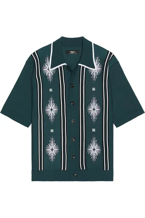 AMIRI Starburst Button Down Polo in
