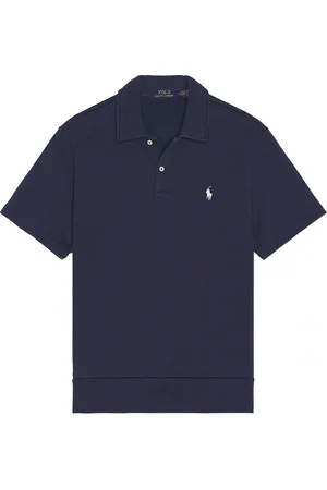 Ralph Lauren Short Sleeve Loopback Terry Polo Sweatshirt in