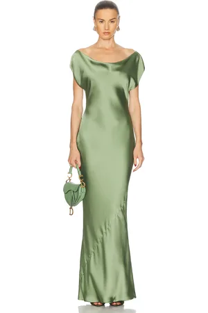 Norma Kamali Cap Sleeve Maria Gown in
