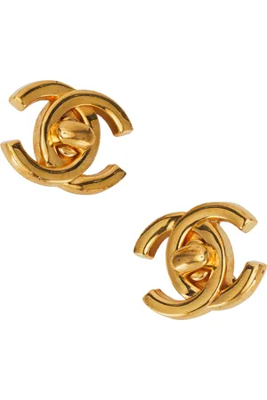 CHANEL 1996 CC Turnlock Clip-On Earrings in