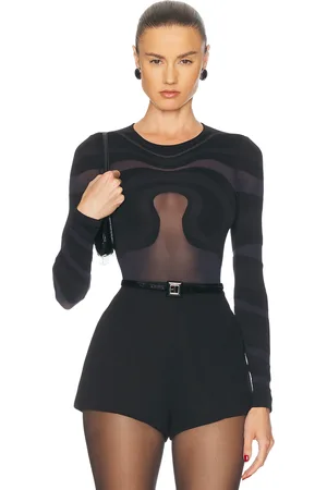 Wolford Swirl String Bodysuit in