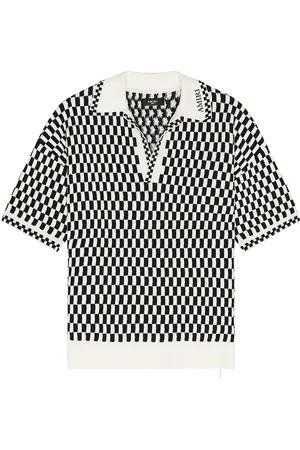 AMIRI Checkered Oversized Polo in