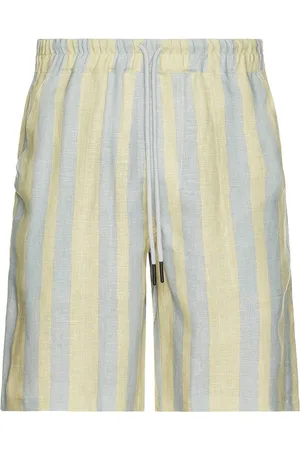Oas Mist Strata Nicola Linen Shorts in