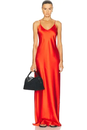 ÉTERNE Mila Silk Maxi Dress in
