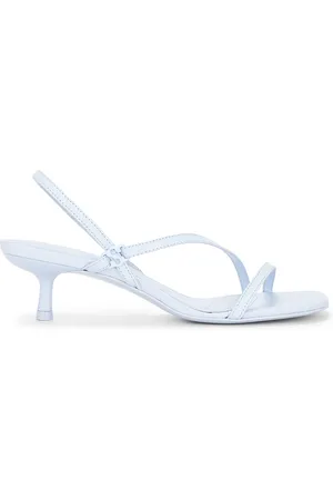 Simkhai Cedonia Logo Stud Strappy Kitten Heel Sandal in