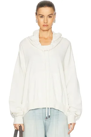 R13 Funnel Neck Cropped Popover in