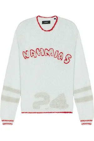 Nahmias Graduation Knit Boxy Crew Neck Sweatshirt in