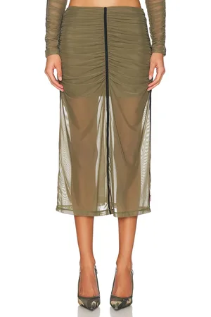 Diesel High Waisted Midi Skirt in