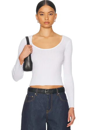 ENZA COSTA Pointelle Ballet Top in