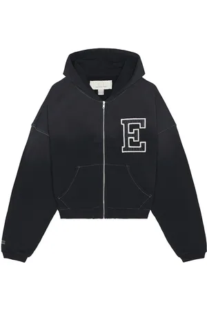 ERL Varsity Oversized Zip-Up Hoodie in