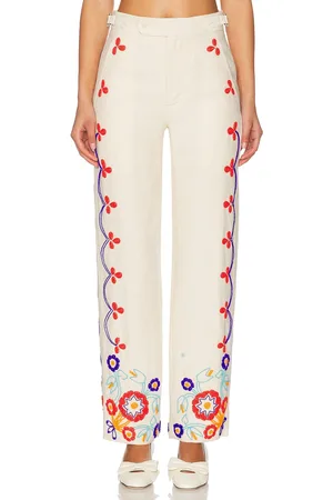 BODE Beaded Garden Party Trouser in