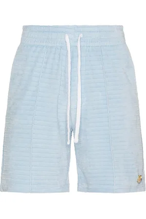 Casablanca Velour Pintuck Shorts in