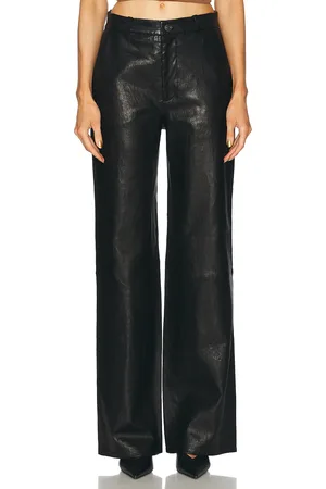 Frame Relaxed Leather Trouser in