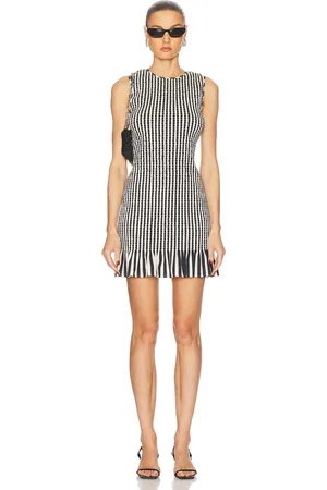 SIMON MILLER Belle Smocked Mini Dress in
