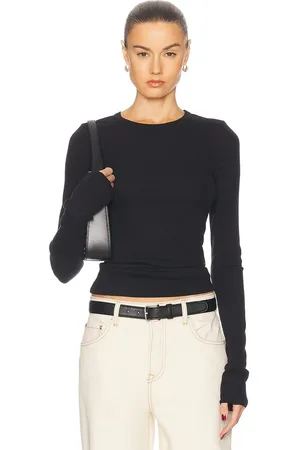 GRLFRND Crew Neck Extra Long Sleeve Tee in
