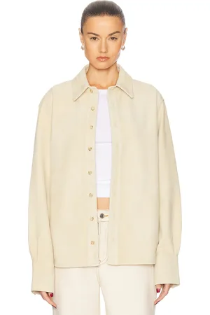 GRLFRND Mae Suede Shirt in