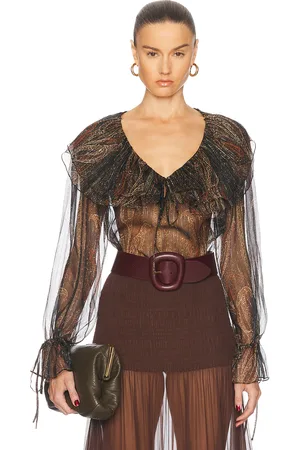 Saint Laurent Sheer Blouse in
