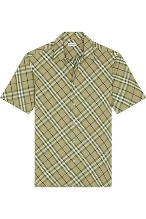 Burberry Bias Cut Check Casual Short Sleeve Shirt in