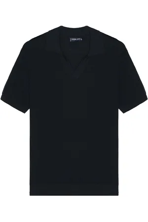Frescobol Carioca Rino Str Cotton Salt And Pepper Stitch Ss Knitted Polo in