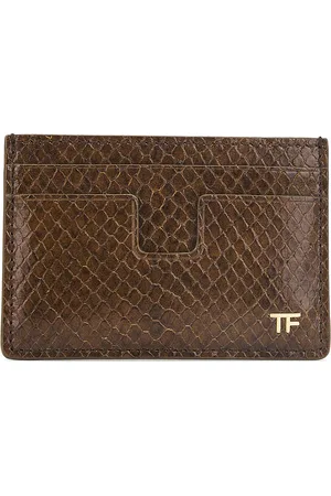 Tom Ford Printed Python T Line Cardholder in