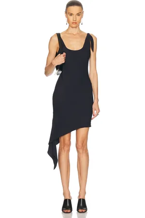Courrèges Knot Tech Crepe Dress in