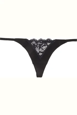 FLEUR DU MAL Charlotte Lace V String Panty in