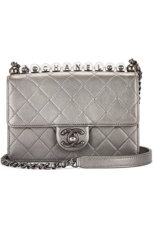 CHANEL Lambskin Chic Pearls Flap Bag in